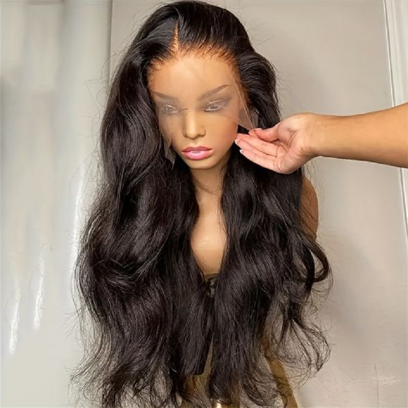 Long Deep Part Soft Body Wave Lace Front Wigs For African Women Babyhair Daily PrePlucked Glueless