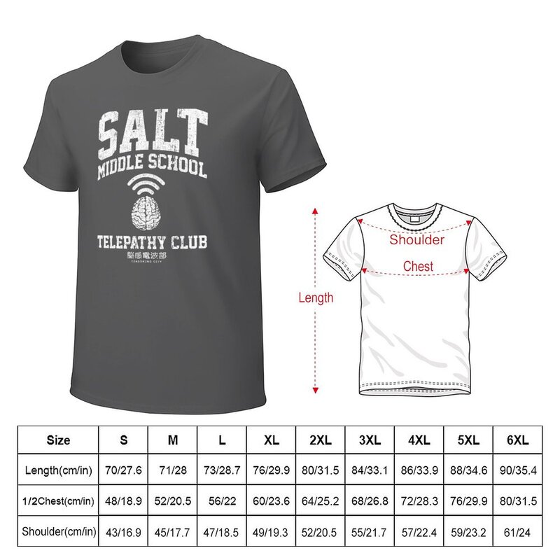 Salt Middle School Telepathy Club T-Shirt animal prinfor boys Blouse mens champion t shirts
