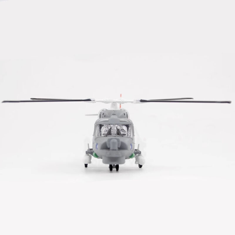 Odlew 1:72 w skali brytyjskiej marynarki wojennej LYNX MK8 helikopter oryginalna wykończona plastikowa Model samolotu symulacja statyczna zabawka kolekcjonerska