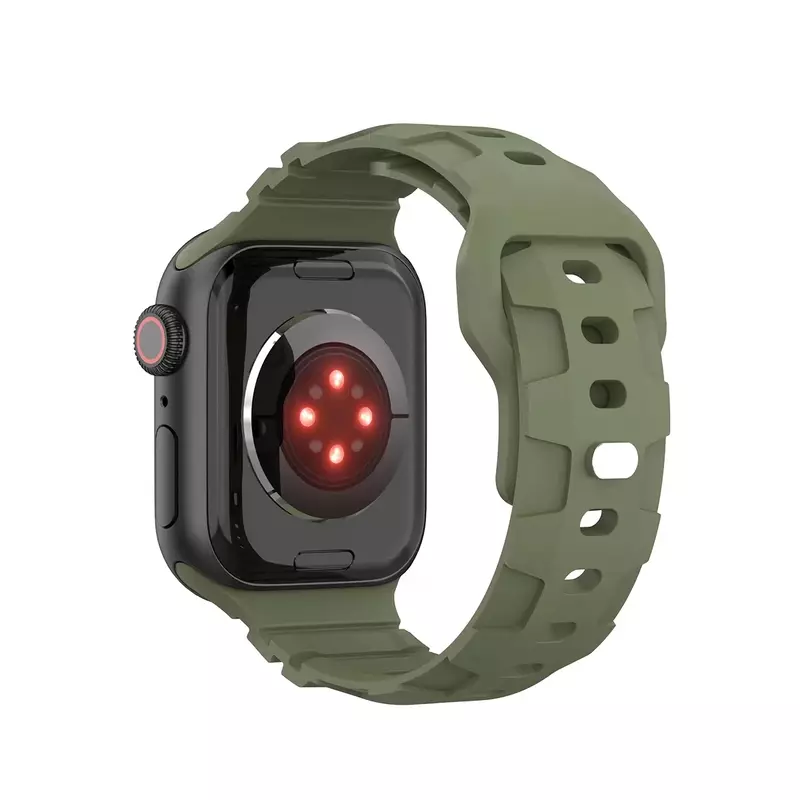 Pasek silikonowy do zegarka Apple Watch 49mm 45mm 41mm gumowa bransoletka 40mm 44mm 38mm 42mm do serii iWatch 3 5 6 se 7 8 Ultra band