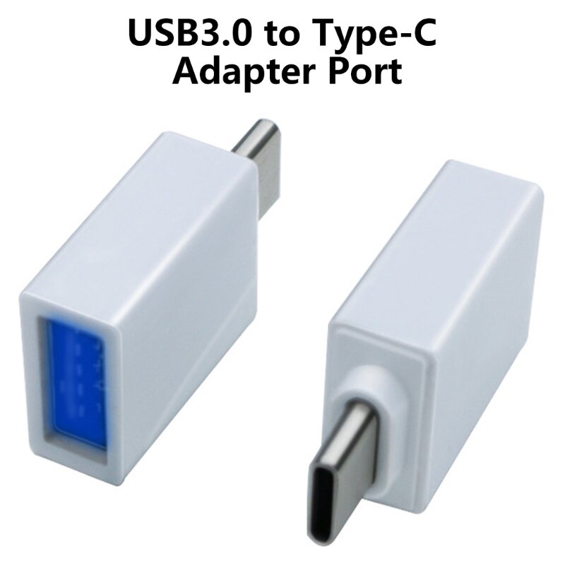 Adaptador tipo para usb3.0 otg com luz indicadora para mouse, teclados, ventilador usb, controladores jogos, fones