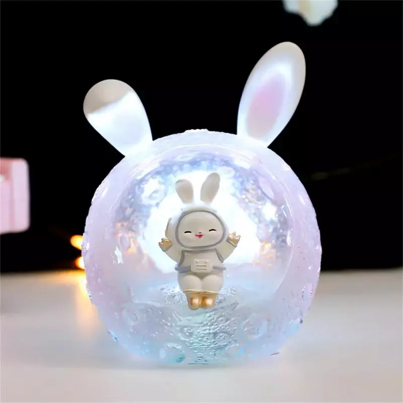 Petite lampe de nuit créative de la série Space Rabbit, décoration de chambre d'étudiant, nouveau