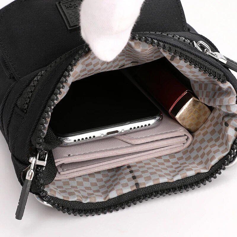 Симпатичная миниатюрная сумка для девушек, прочная тканевая женская маленькая сумка через плечо, модная повседневная сумка для телефона для покупок для девушек