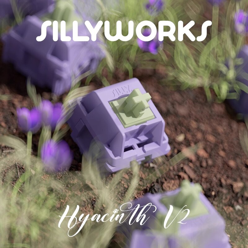 Sillyworks V2 Hiacynt przełącznik liniowy 45g uruchamianie mx klawiatura użycie