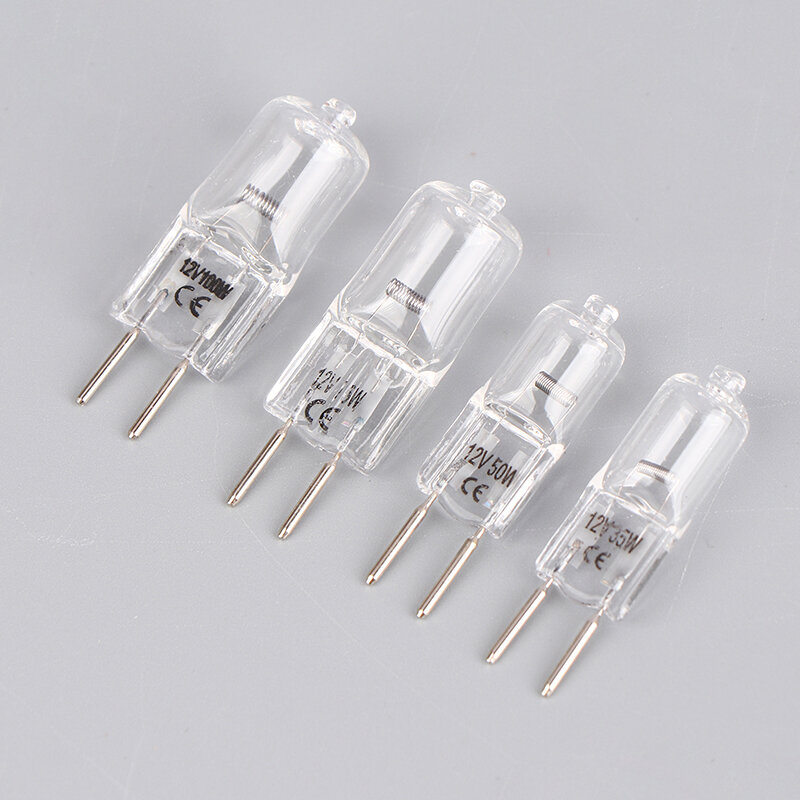 New 1pcs 12V G6.35 35W 50W 75W 100W Halogen Lamp Beads Suitable For Aromatherapy Lamp Crystal Lamp Projector 2pin Bulb 12V/AC