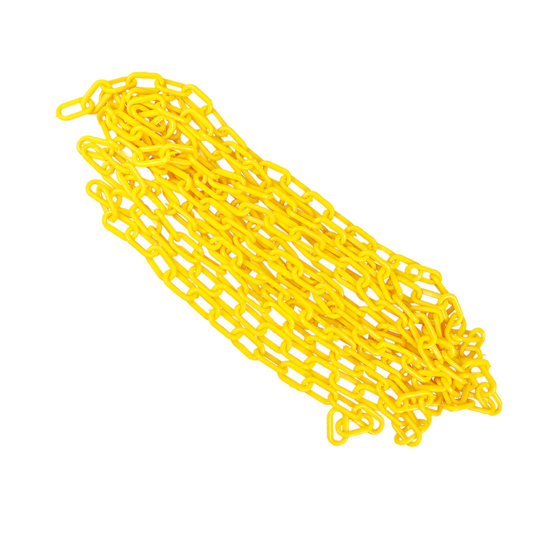 1 Roll of 6M Plastic Safety Chain Sun Shield Plastic Chain Hangers Colored Barrier Chain Belt for Construction