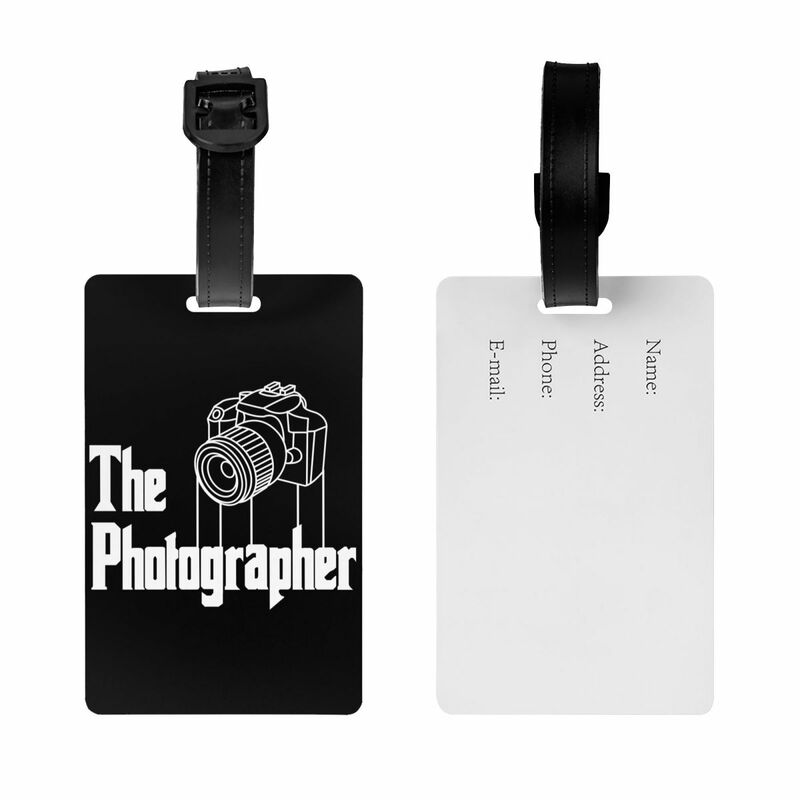 Etiqueta de equipaje personalizada para fotógrafo, Protección de Privacidad, cámara Digital, fotografía, Etiquetas de equipaje, etiquetas de maleta de viaje
