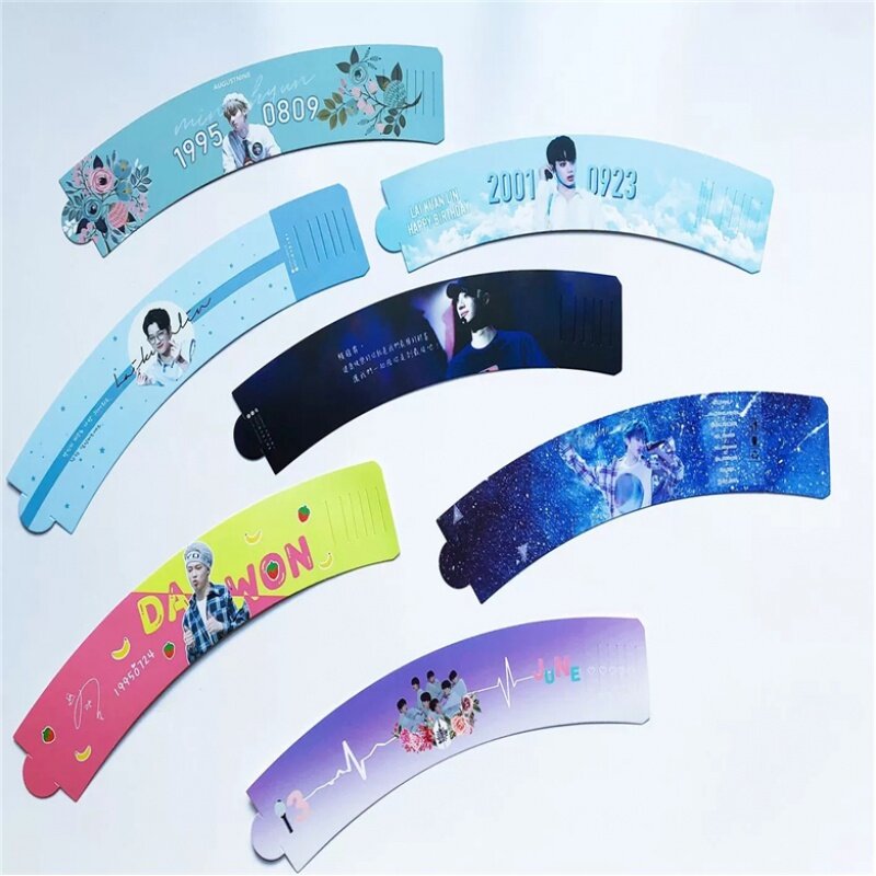 Customized productWholesale hot paper cup sleeve  kpop event custom design paper coffee cupsleeve with foil glitter reflective l