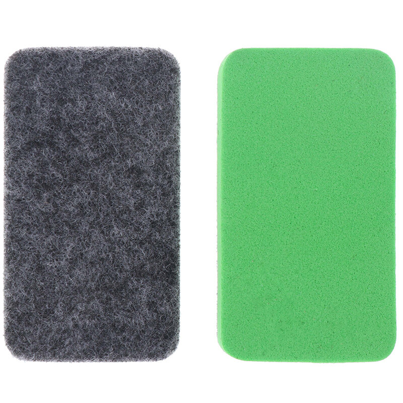 10Pcs Green+Black Mini Felt Cloth Whiteboard Dry Eraser Erase Pen Board Kid Marker School Office Home