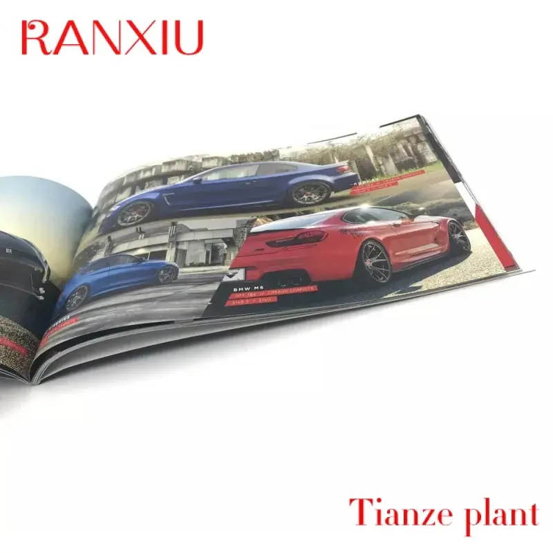 Custom Price Publishing Offset Softcover  Booklet Magazine Brochures Car Advertising Introduce Catalogue Photo Book Printing