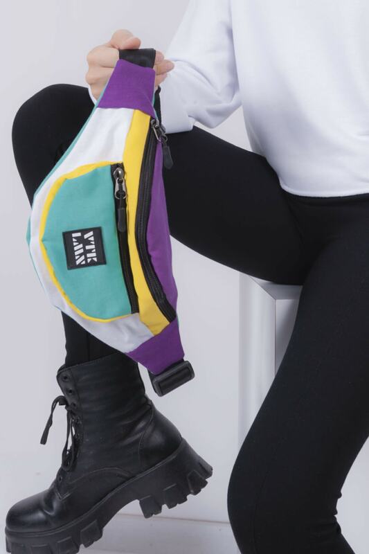 Bolso de hombro y cintura colorido Unisex