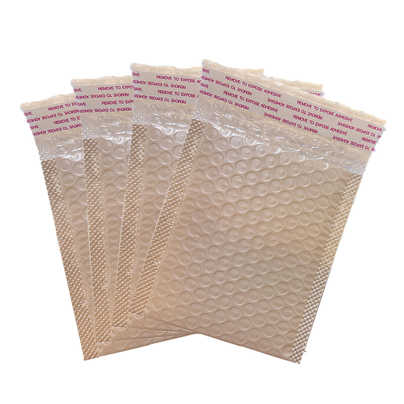 10Pcs 4 Sizes Small Bubble Envelope Milk Tea Plastic Bubble Bags Jewelry Packaging Bag Waterproof Padded Envelopes Courier Bags