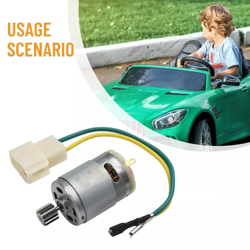 Moteurs de voiture électrique pour enfants, matériau durable, RS390, RS380, 12V, 6V, DL555, 24V, 10 dents, 1 cm, haute qualité, 550