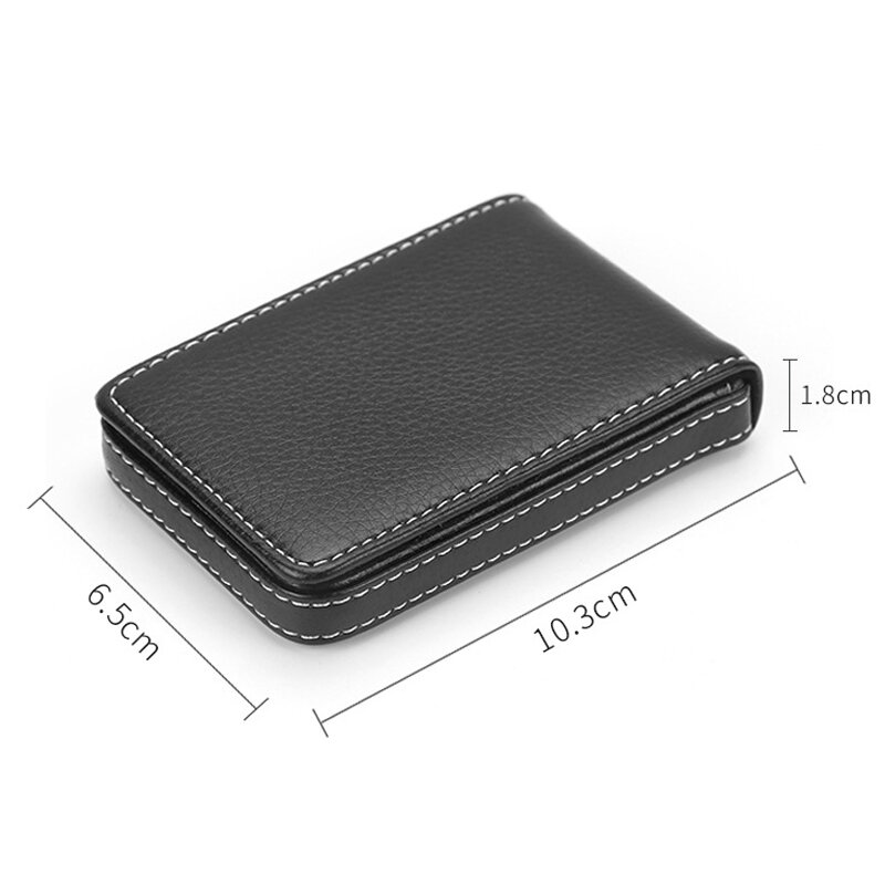 Business Men's Card Holder Magnetic Attractive High Quality PU Leather Business Card Case Name Card Box