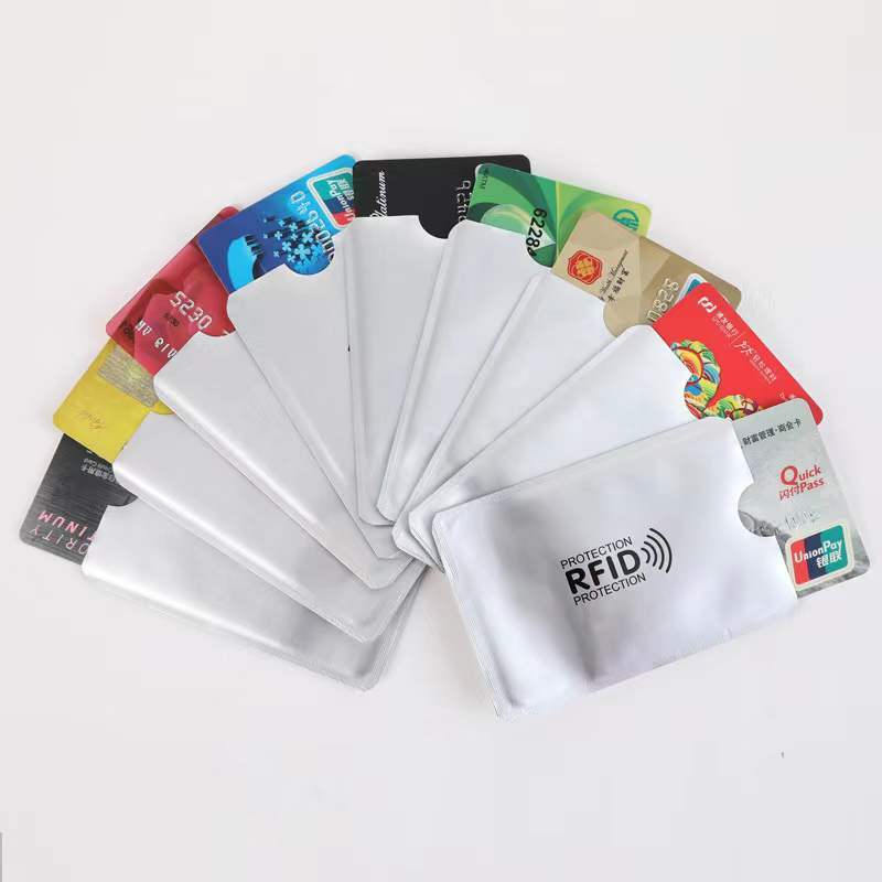 Anti Rfid Card Holder Blocking Reader Lock Bank Card ID Card Case Protector porta carte di credito in metallo custodia in alluminio