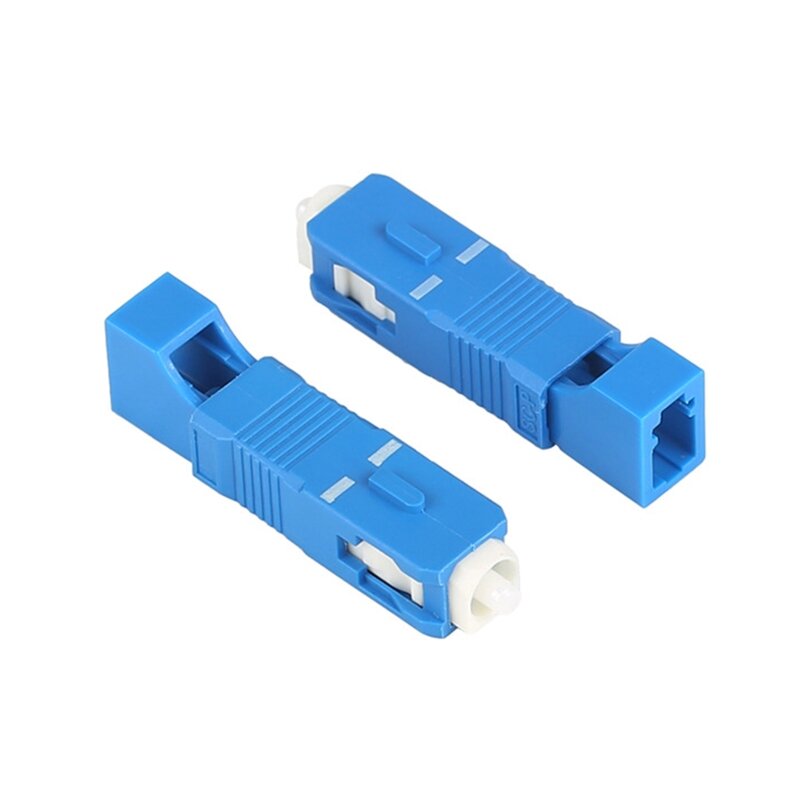 Fiber Optic Adapter SC Male To LC Female Single Mode Fiber Optic Hybrid Optical Adapter Converter Replacement for Sensor
