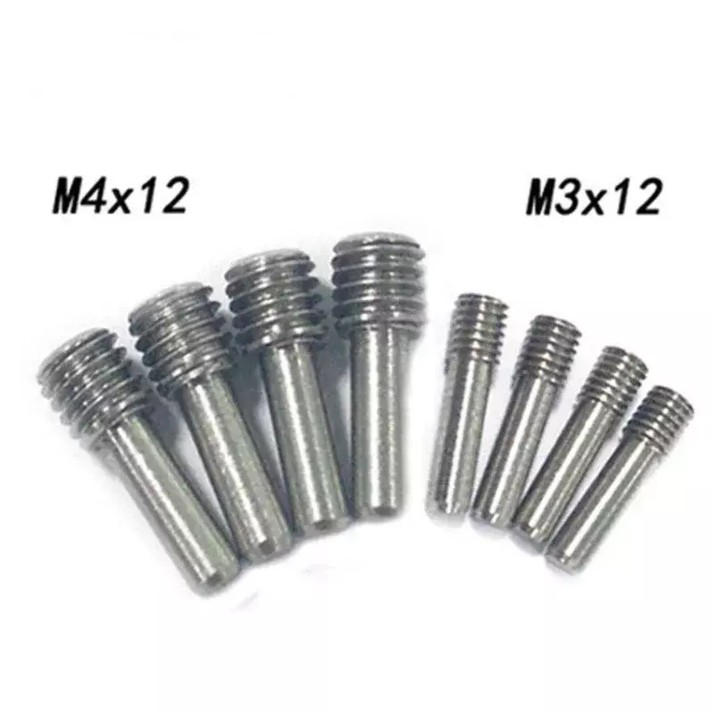 10pcs M3 M4*12 Grub Head Screw for 1:10 TRXS SCX10 Transmission Shaft RC Buggy Climbing Car Truck Truggy spare part S297