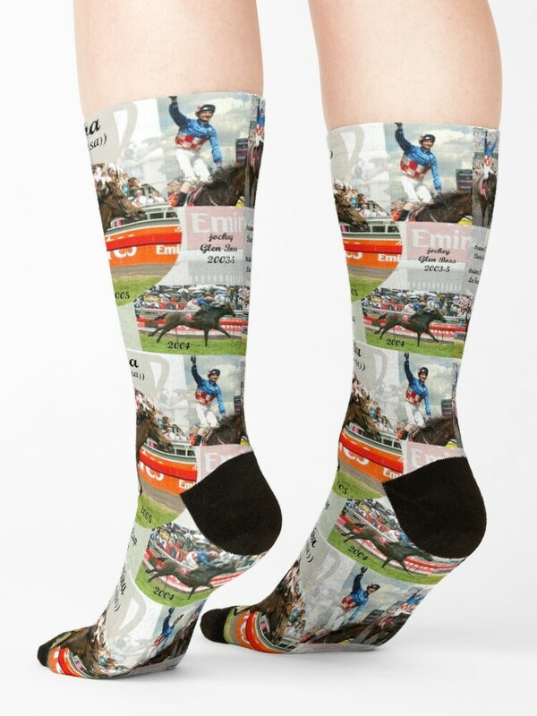 Makybe Diva Melbourne Cup Hat Trick Socks ankle socks sports stockings essential sport socks Men's Socks Women's