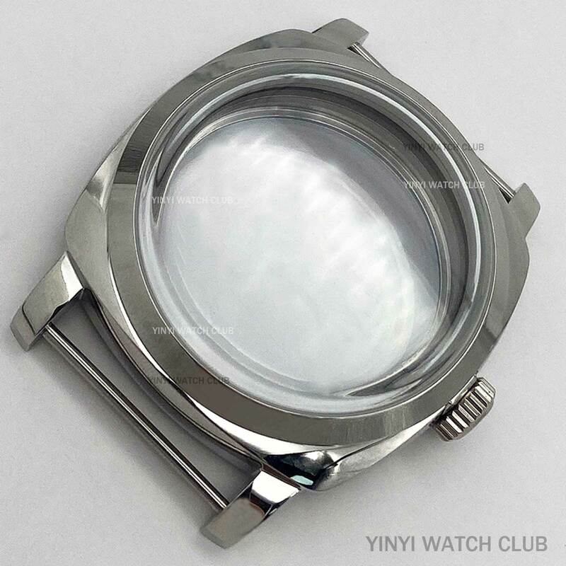 47mm watch case substitute for Panerai watch Sliver Polished stainless steel case for ETA 6497 /ETA 6498 Movements