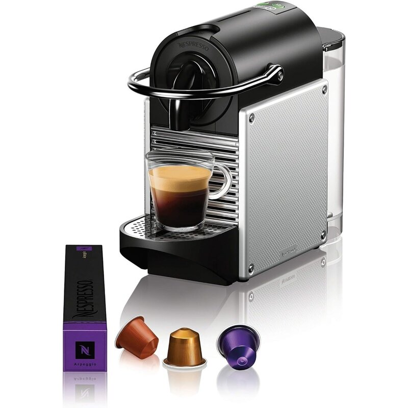 알루미늄 실버 커피 메이커, 에스프레소 머신, 에너지 절약, 촉각 인터페이스, 1100ml