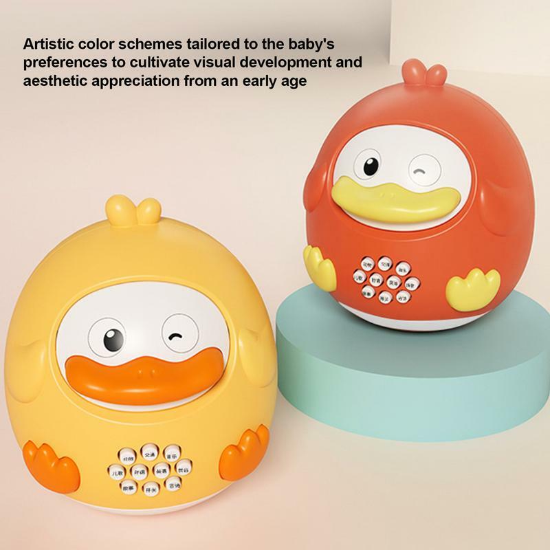 Early Childhood Education Machine Musical Duck Education Musical Dance Light LED Baby Toy Cartoon Animal Toy For Kids Gifts