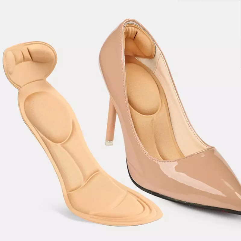 7D miękka pianka zapamiętująca kształt wkładka wkładka wkładka do pięty z tyłu oddychająca antypoślizgowa dla kobiet wysokiej buty na obcasie wkładki do butów wspierające łuk stopy do butów
