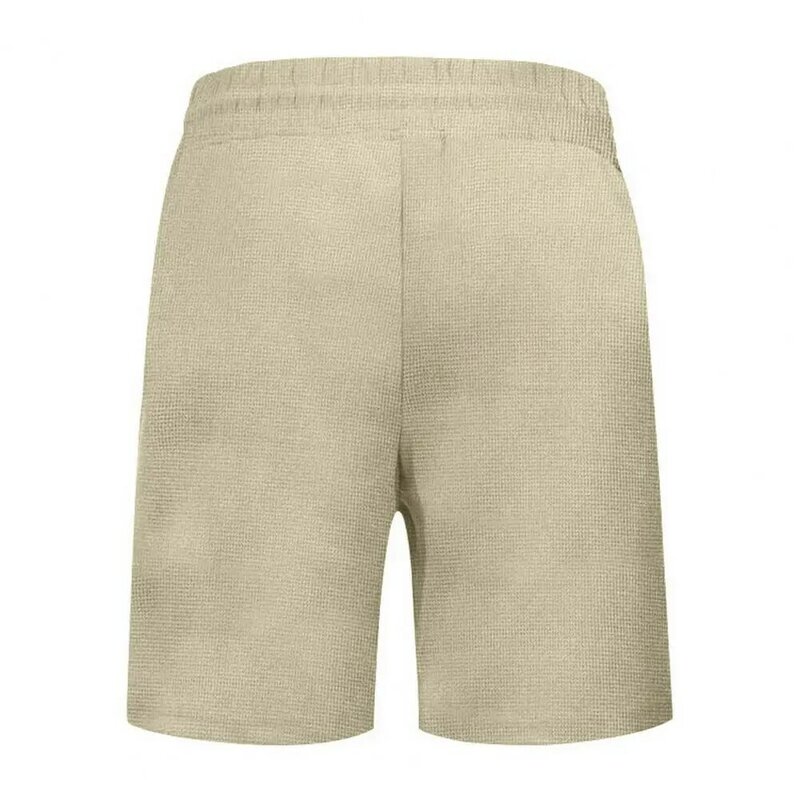 Conjunto casual de verão masculino, camiseta confortável, shorts de perna larga, decote em v, elástico