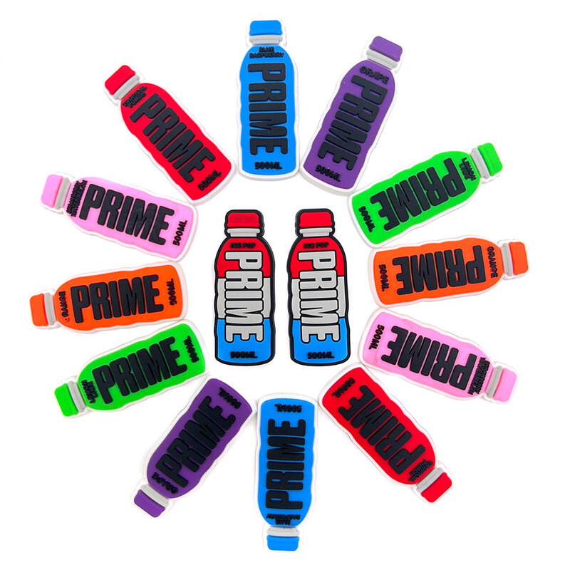 7 jenis botol sepatu pesona aksesoris lucu botol PVC dekorasi sepatu pesona anak pesta bantuan perlengkapan