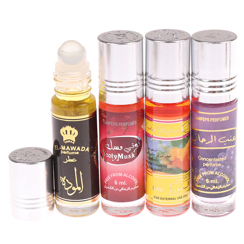 6Ml Moslim Roll On Parfum Geur Essentie Olie Lichaam Geurende Langdurige Geur Alcohol Gratis Natuurlijke Bloemen Essentiële Olie