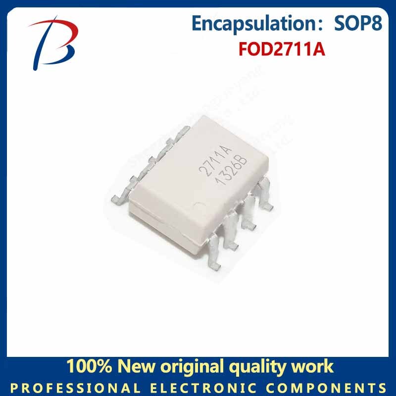 10 Buah chip FOD2711A patch SOP8 photocoupler
