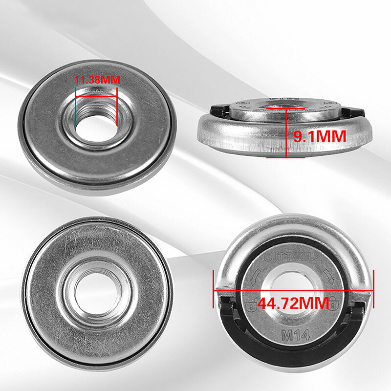 1PC Universal M14 Galvanized Quick Lock Nut For ANGLE Grinder Pressing Plate Quick Lock Nut Portable Installation And Removal