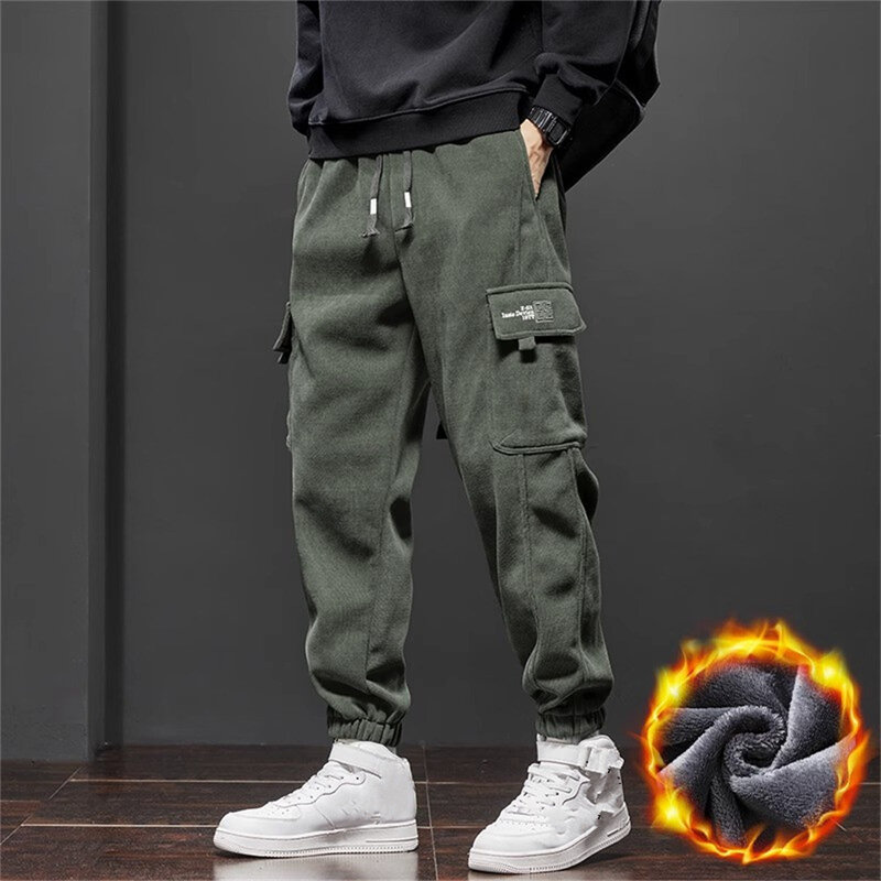 Fashion Fleece Warm Sweatpants Baggy Thick Joggers Trousers Female Sporting Clothing Autumn Winter Women Casual Sports Pants