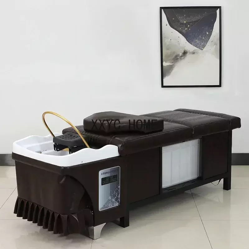 Water Circulation Shampo Chair Sink Portable Stylist Head Spa Hair Wash Basin Chair Move Shampouineuse Furniture MQ50SC