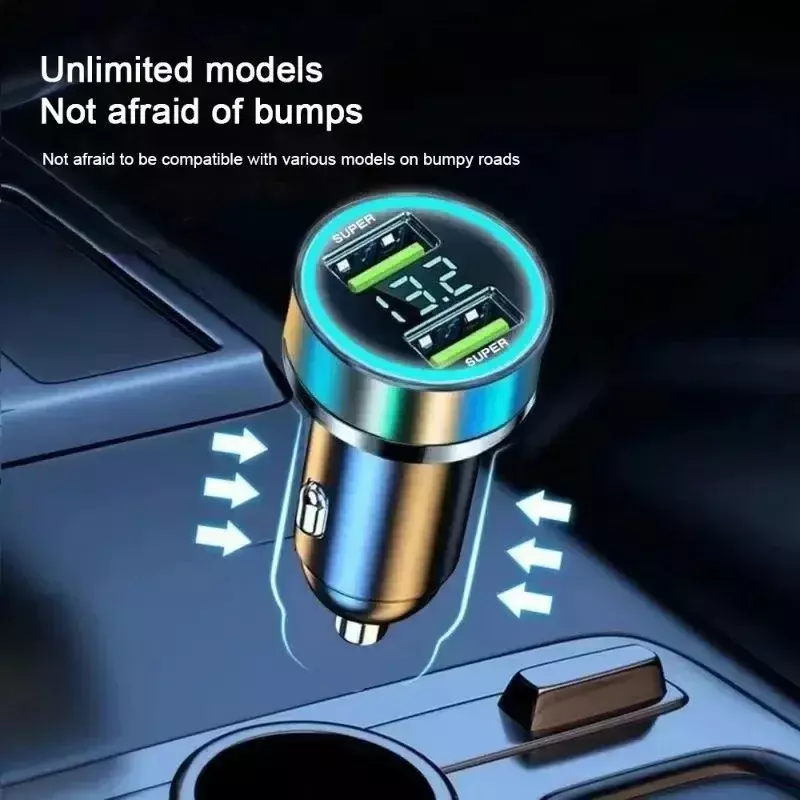 Ładowarka samochodowa z dwoma portami 240W szybkie ładowanie dla IPhone Samsung Xiaomi Adapter uniwersalne ładowarki do telefonów samochodowych