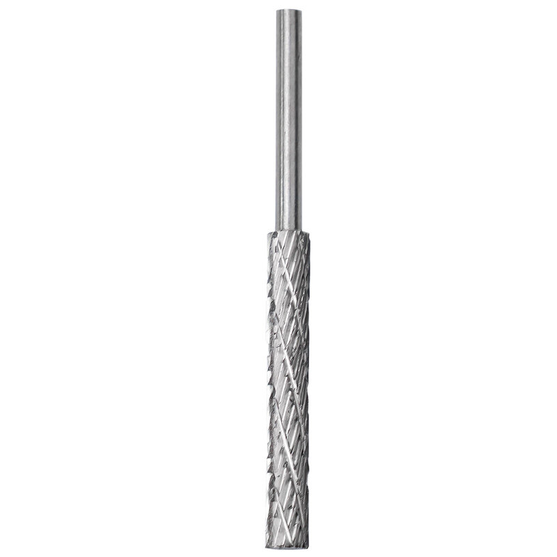 Lima rotativa de aluminio, cortador de rebabas de vástago de 3mm, diámetro de 3/4/5/6mm, muela de acero de alta velocidad, duradero