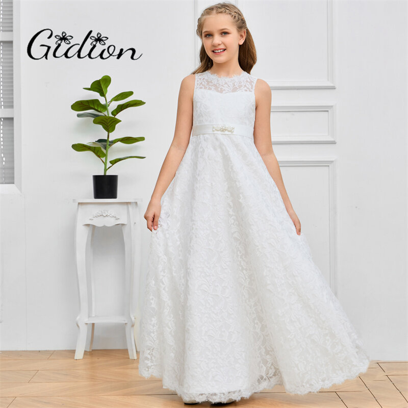 Princess Flower Girl Dress Wedding Ceremony Junior Bridesmaid Dress Birthday Evening Party Event Prom Banquet Pageant For Kids