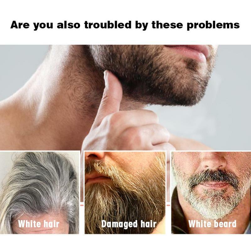 Semprotan Pertumbuhan janggut alami pria, produk perawatan jenggot rambut pemeliharaan kekuatan menutrisi sangat Pelembab 30ml