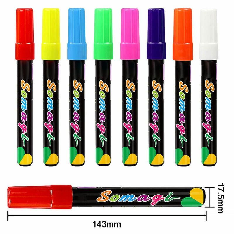 Erasable Liquid Chalk Marker Pen LED Writing Board Glass Window Art Art Marker Pen Blackboard Graffiti Fluorescent Marker