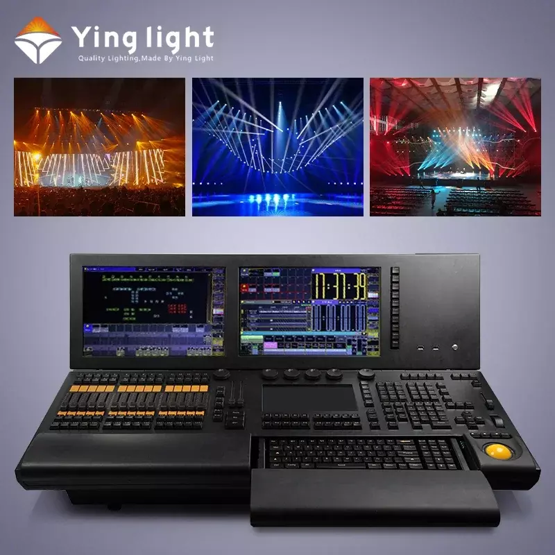 Grande console profissional ma2, dmx, iluminação do palco, asa de comando, luz do console, 3 anos de garantia