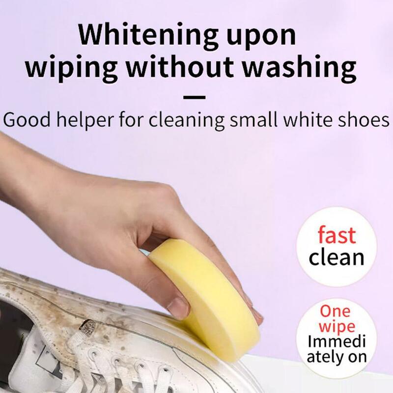 Crema limpiadora de zapatos blanca, limpiador multifuncional de pastosas, mantenimiento deportivo, limpieza de zapatos, 260g, limpia manchas, Q4S4
