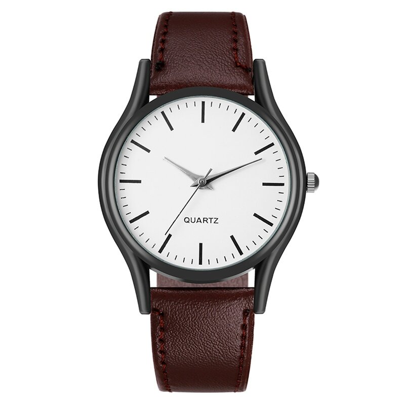 Heren Fashion Business Design Handhorloge Lederen Horloge Hoge Kwaliteit Eenvoudig Design Elegant Man Horloge Quartz Horloge Horloges 2023