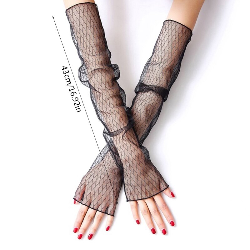 Эластичные сетчатые перчатки с точечным узором, полые женские перчатки для свадебной вечеринки, Прямая поставка
