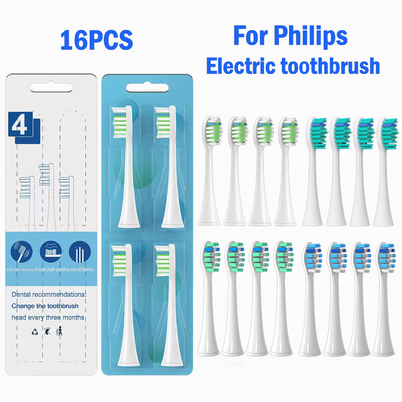 Сменные насадки для зубной щетки Philips Sonicare, насадки для зубной щетки серии HX3 HX6 HX9 HX3210 3211 6150 6500 6510 6530 9342 6730