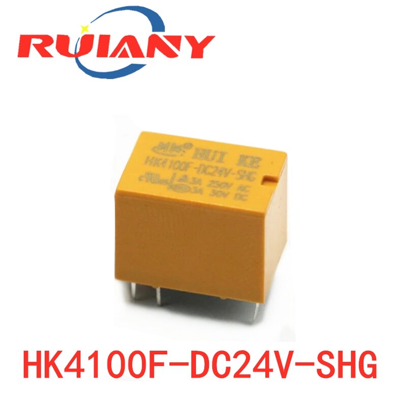 relay HK4100F-DC12V-SHG HK4100F-DC5V-SHG 6 pin 3A 3V / 5V / 9V / 12V / 24V HK4100F-DC24V-SHG HK4100F-DC3V-SHG