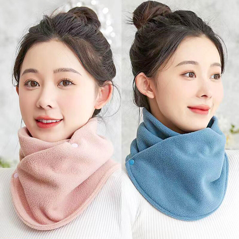 Autumn Winter Scarf For Women Men Thickened Warmth Neck Sleeve Camping Hiking Plush Scarves Running Sport Soft Collar Scarf