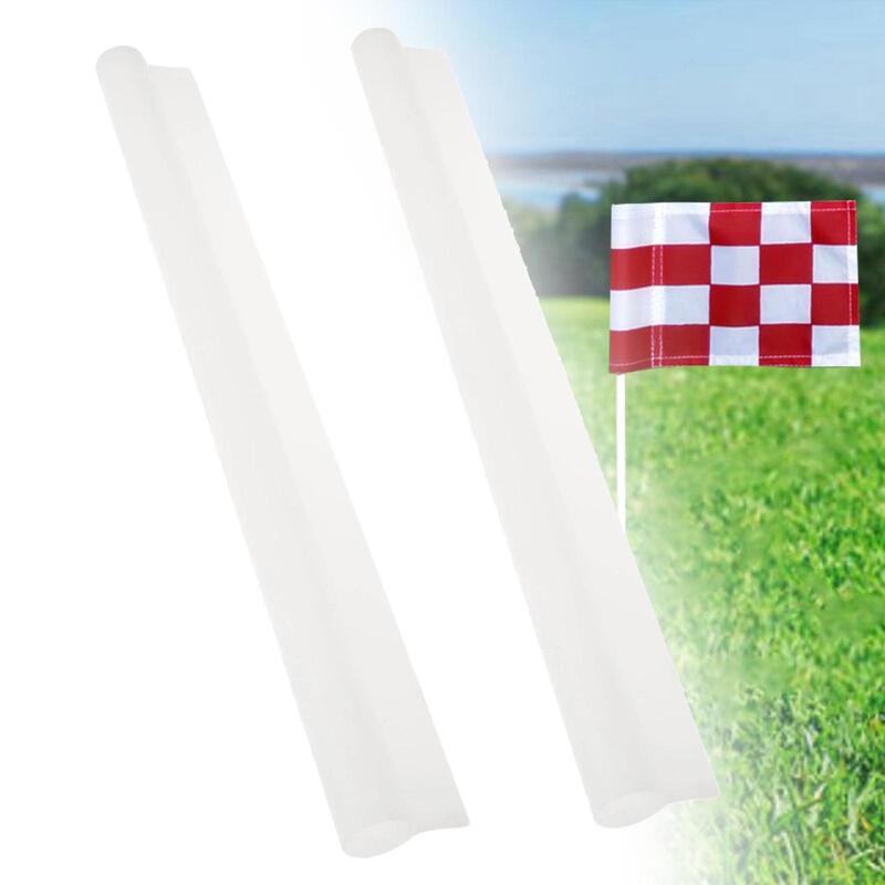 Golf Flag Tube Inserts Replacement with Holes Flag Holder Hollow Tube 35.5cm