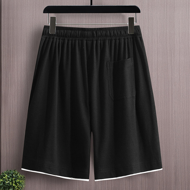 Men's Sets Summer Tracksuit Plus Size 10XL 11XL T-shirts Shorts Suits Male Big Size Summer Suits Black