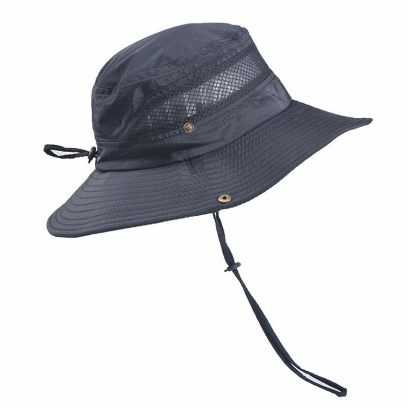 Sun Hats Outdoor Fishing Cap Wide Brim Anti-UV Beach Caps Women Bucket Hat Summer Hiking Camping