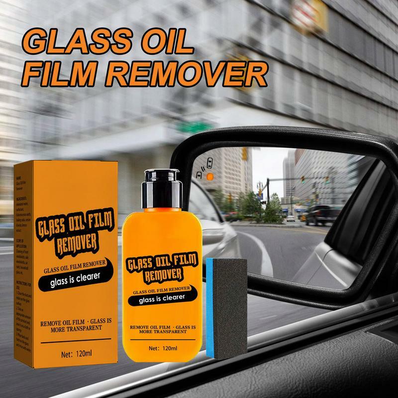 Car Windshield Cleaner Home Water Spot Remover Kit With Sponge Glass Oil Film Removal Agent Window Film Remover Eliminates