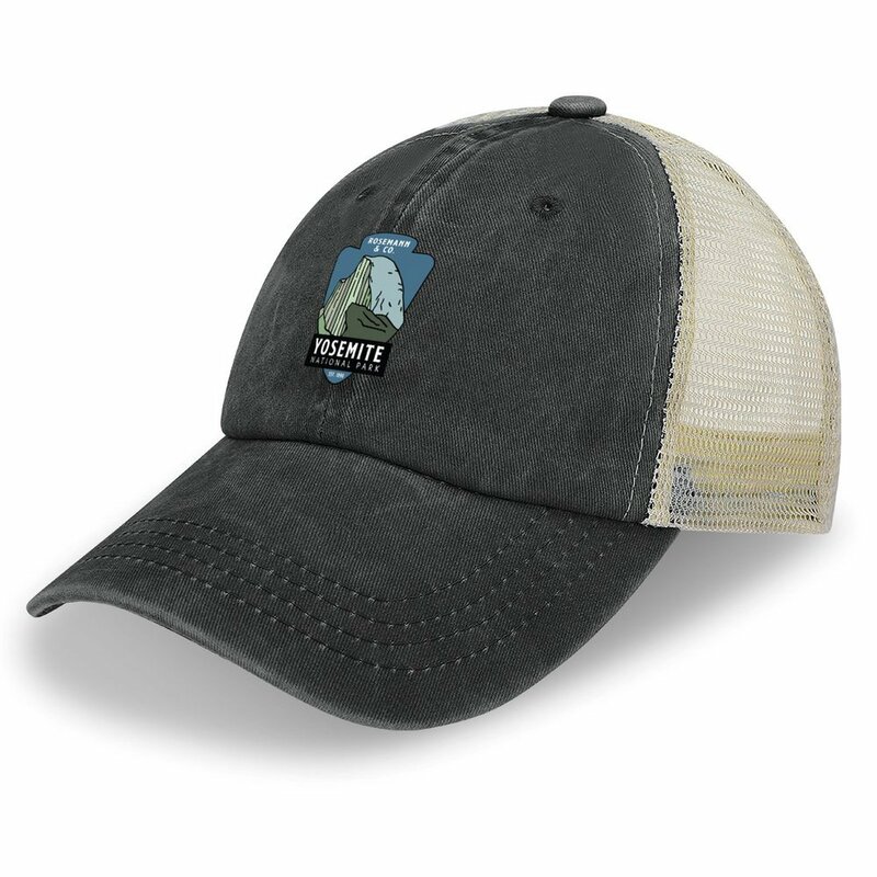 หมวกคาวบอย2023 Yosemite หมวกบอลสีดำหมวกบุรุษ